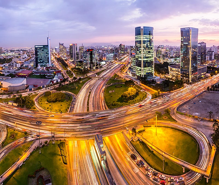 Vista urbana en Perú