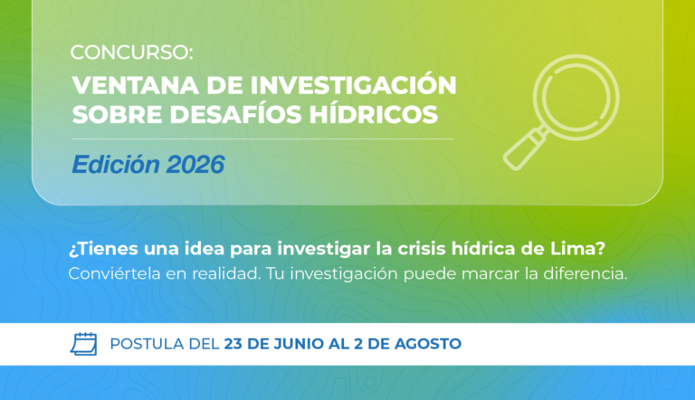Aquafondo, UNESCO, MINAM, and INAIGEM launch the second edition of the “Research Window on Water Challenges” Scholarship Competition